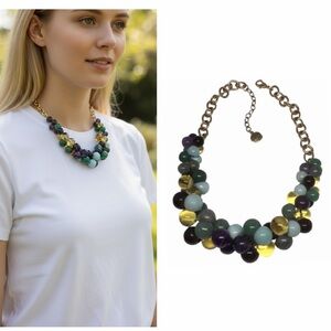 Vintage Natural Genuine Stone Necklace